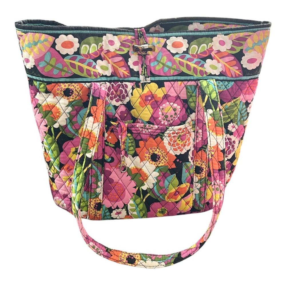 Vera Bradley Va Va Bloom Retired Print Quilted Tote Bag